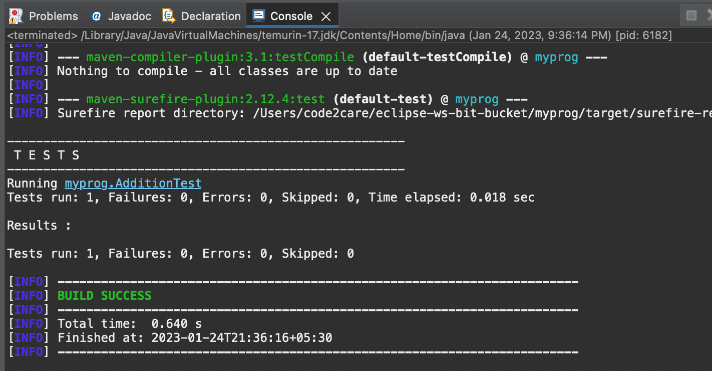 Setting up Java JUnit Project with Eclipse + Maven Example